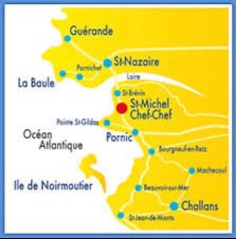 Chez Karine Et Rodolphe Villa Saint-Michel-Chef-Chef Exteriör bild